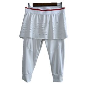 Adidas By Stella McCartney Barricade Skirt W/ Capri Leggings White Size M Tennis